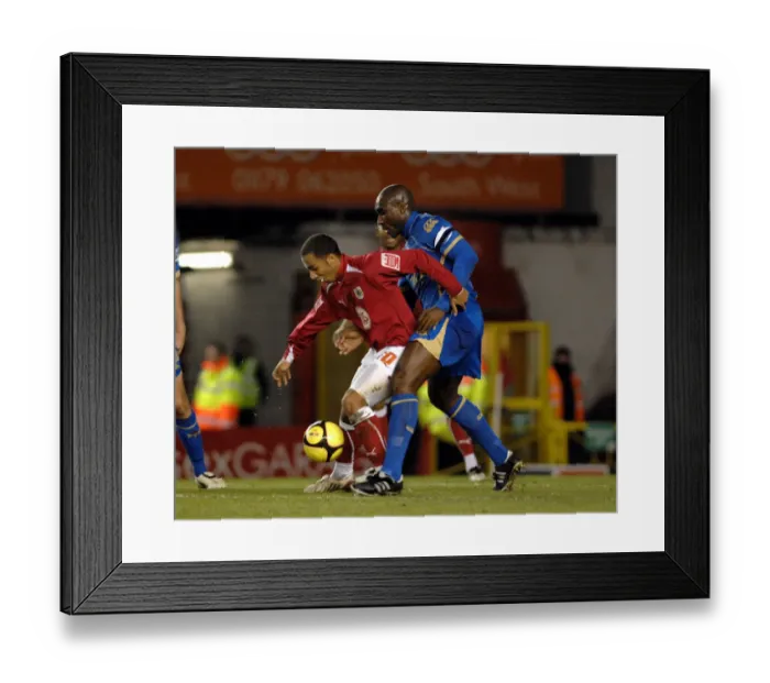 Framed Print : Bristol City vs Portsmouth: A Football Rivalry - Season 08-09