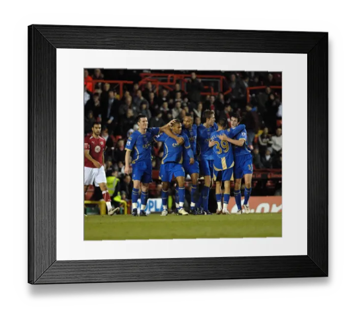 Framed Print : Bristol City vs Portsmouth: A Football Rivalry - Season 08-09