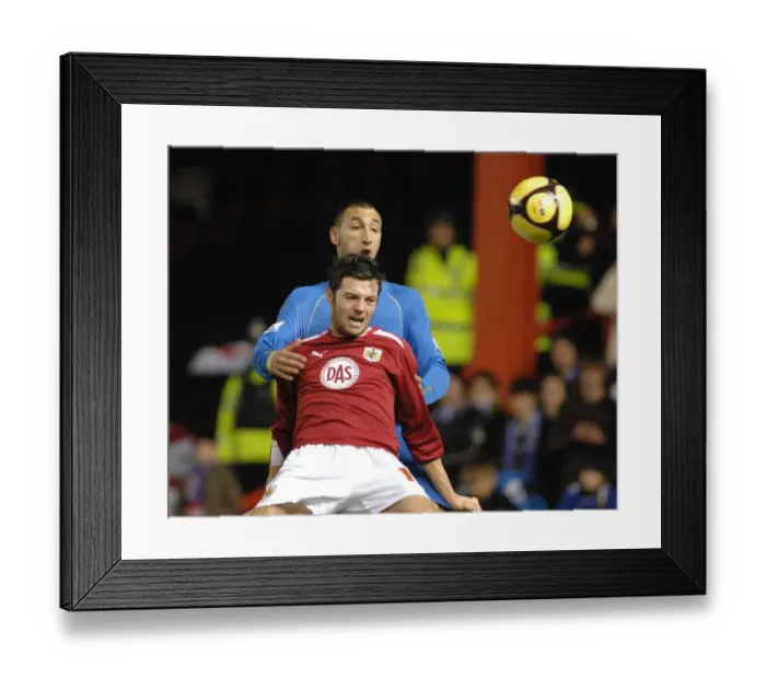 Framed Print : Bristol City vs Portsmouth: A Football Rivalry - Season 08-09