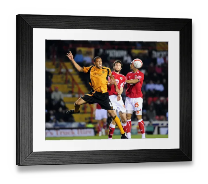 Framed Print : Bristol City vs. Wolverhampton Wanderers: A Football Rivalry - Season 08-09