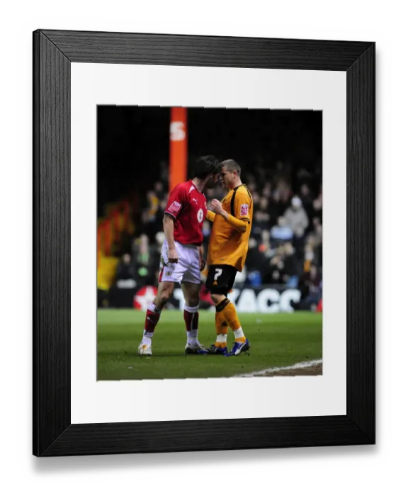 Framed Print : Clash of Titans: Bristol City vs. Wolverhampton Wanderers (Season 08-09) Framed Print : Clash of Titans: Bristol City vs. Wolverhampton Wanderers (Season 08-09)