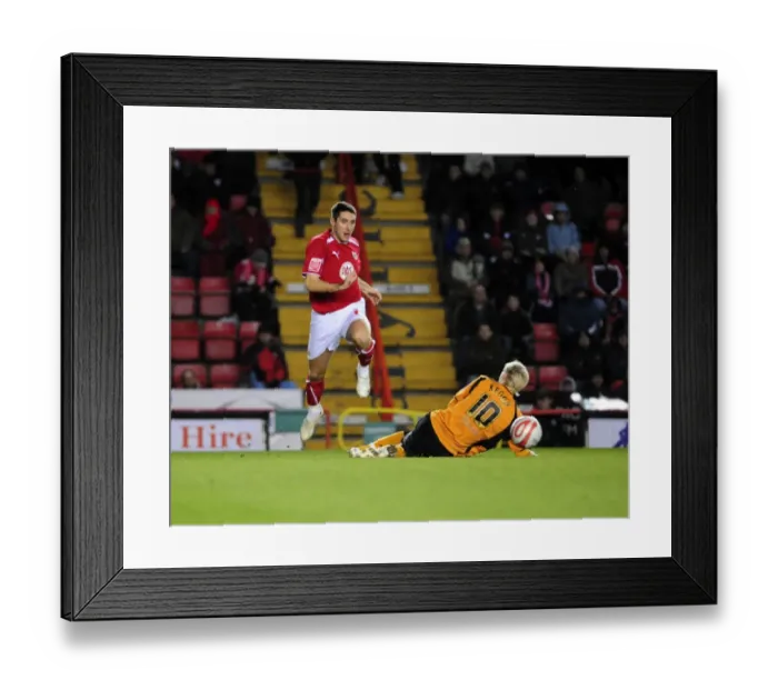 Framed Print : Clash of Titans: Bristol City vs. Wolverhampton Wanderers (Season 08-09) Framed Print : Clash of Titans: Bristol City vs. Wolverhampton Wanderers (Season 08-09)