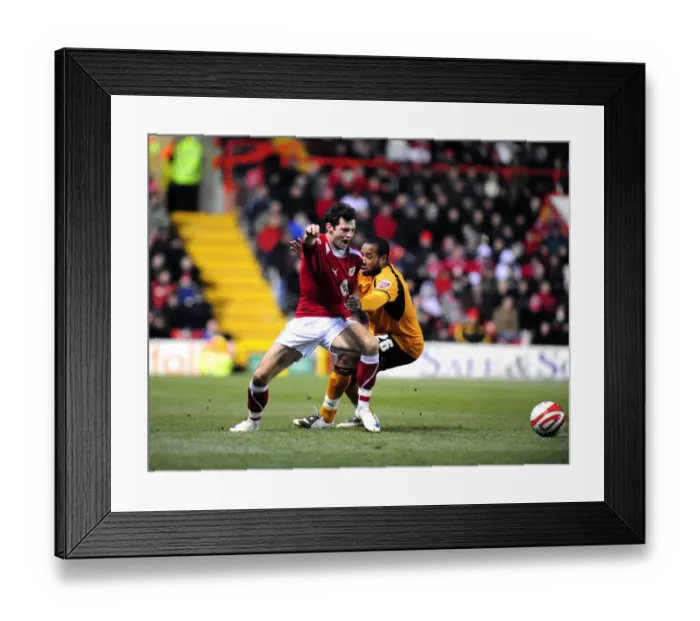 Framed Print : Bristol City vs. Wolverhampton Wanderers: A Football Rivalry - Season 08-09 Framed Print : Bristol City vs. Wolverhampton Wanderers: A Football Rivalry - Season 08-09