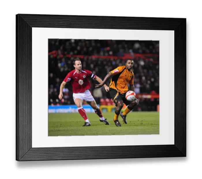 Framed Print : Clash of Titans: Bristol City vs. Wolverhampton Wanderers (Season 08-09) Framed Print : Clash of Titans: Bristol City vs. Wolverhampton Wanderers (Season 08-09)