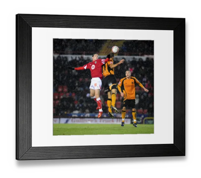 Framed Print : Bristol City vs. Wolverhampton Wanderers: A Football Showdown - Season 08-09