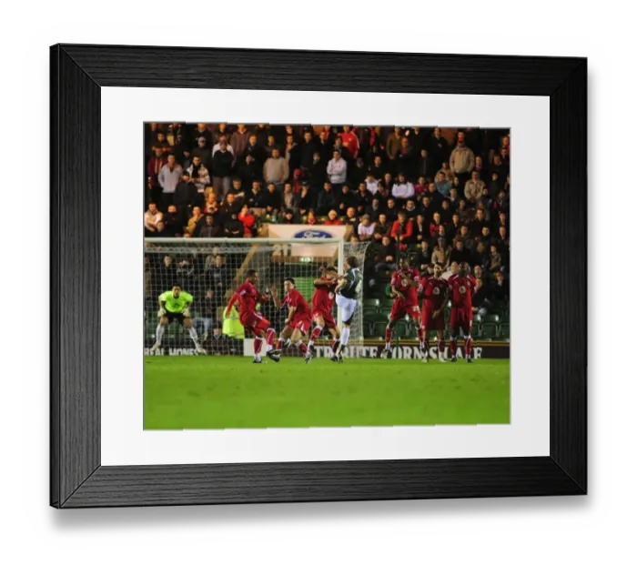 Framed Print : Plymouth have freecick blocked Framed Print : Plymouth have freecick blocked