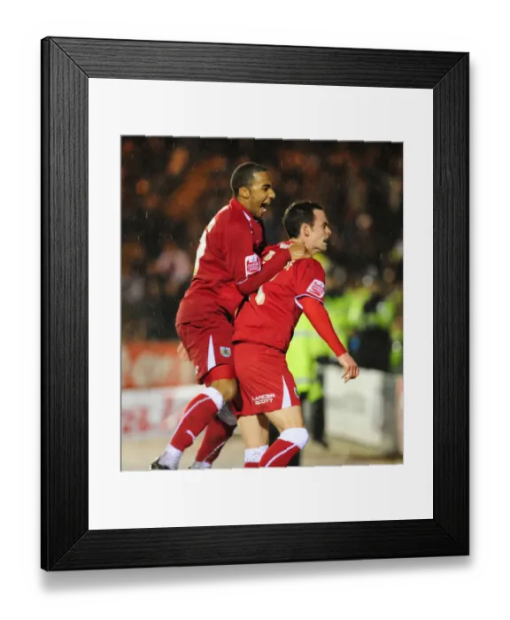 Framed Print : Clash of the First Teams: Bristol City vs Plymouth Argyle (Season 08-09)