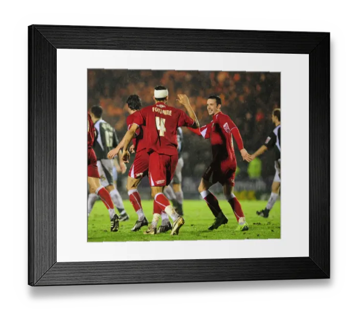Framed Print : A Football Rivalry: Bristol City vs. Plymouth Argyle - Season 08-09: Clash of South West Giants