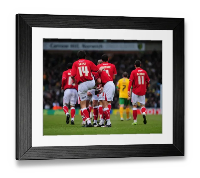 Framed Print : Bristol City vs. Norwich City: A Football Rivalry - Season 08-09 Framed Print : Bristol City vs. Norwich City: A Football Rivalry - Season 08-09