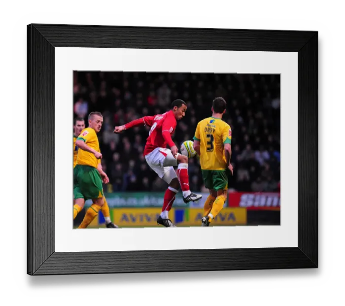 Framed Print : The Championship Showdown: Norwich City vs. Bristol City - Season 08-09: A Football Rivalry Framed Print : The Championship Showdown: Norwich City vs. Bristol City - Season 08-09: A Football Rivalry
