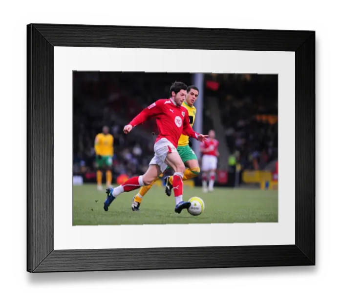Framed Print : The Championship Clash: Norwich City vs. Bristol City - A Football Rivalry (Season 08-09) Framed Print : The Championship Clash: Norwich City vs. Bristol City - A Football Rivalry (Season 08-09)
