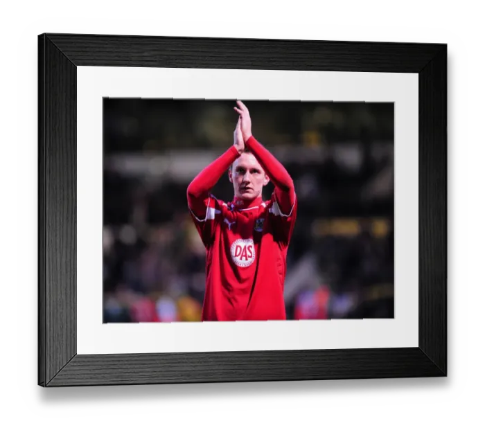 Framed Print : The Battle on the Field: Norwich City vs. Bristol City - Season 08-09 Football Rivalry: Norwich City vs. Bristol City