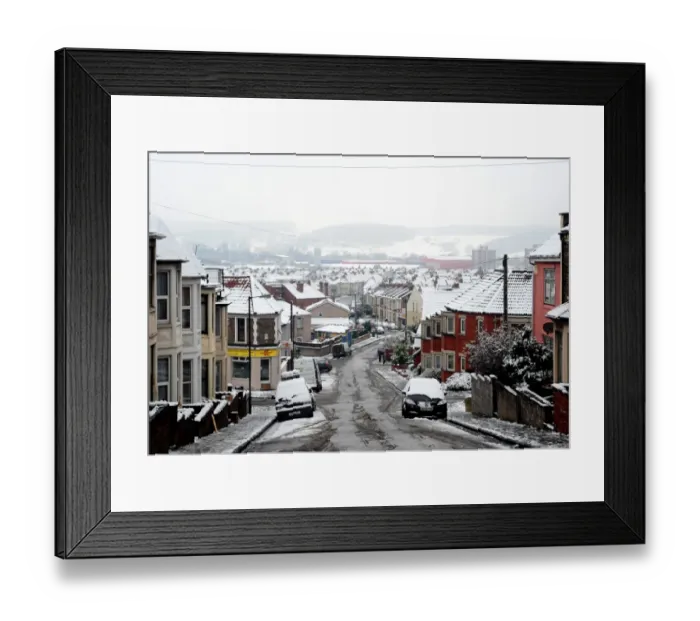 Framed Print : Ashton Gate In Snow