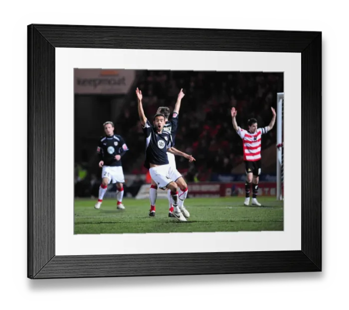 Framed Print : Bristol City vs Doncaster Rovers: A Football Rivalry from the 08-09 Season