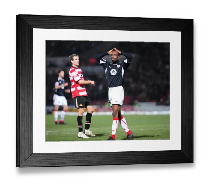 Framed Print : Bristol City vs. Doncaster Rovers: A Football Rivalry - Season 08-09