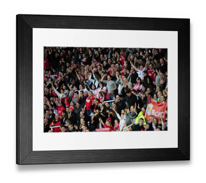 Framed Print : The Clash of the Rival Squads: Reading vs. Bristol City - Season 08-09 Football Rivalry: Robins vs. Royals