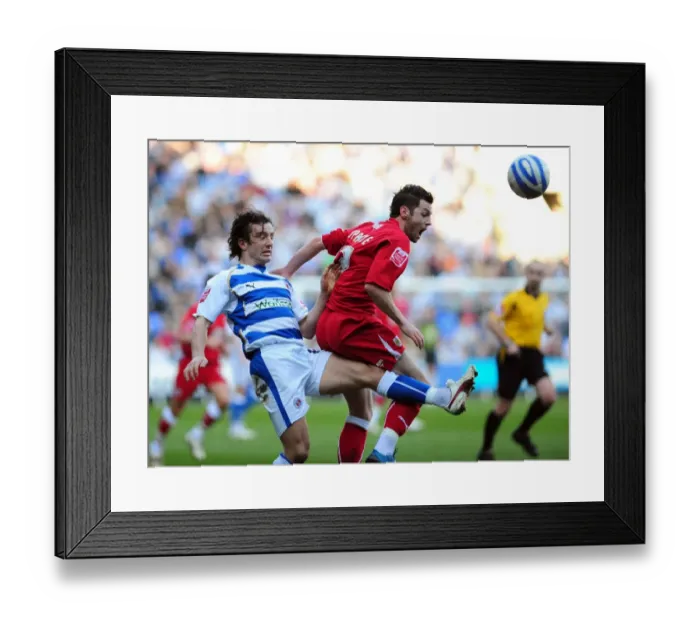 Framed Print : Clash of Titans: Reading vs. Bristol City (08-09) - A Season of Intense Football Rivalry