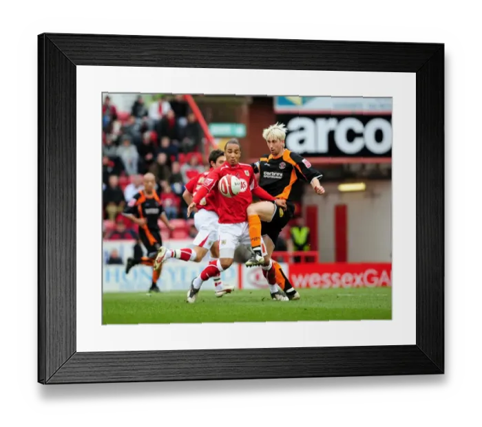 Framed Print : Bristol City vs Blackpool: A Football Rivalry - Season 08-09