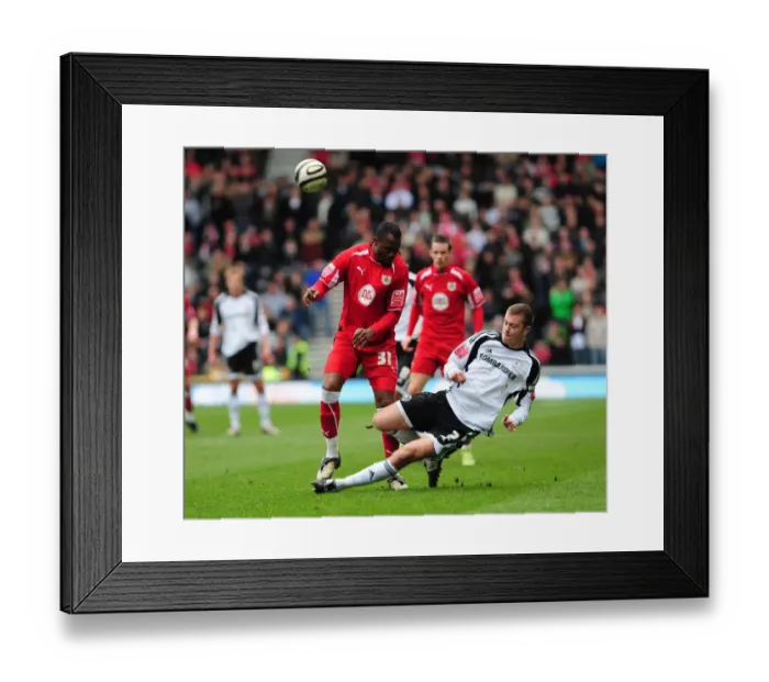 Framed Print : The Intense Rivalry: Derby County vs. Bristol City - Season 08-09