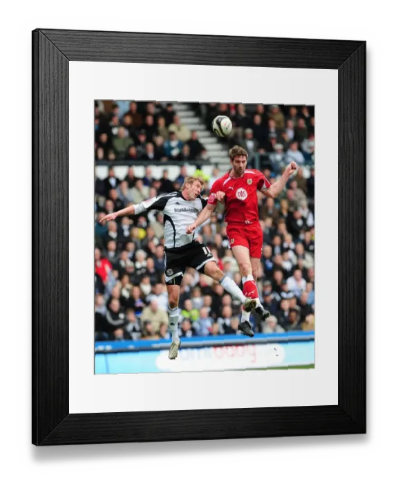 Framed Print : A Football Rivalry: Derby County vs. Bristol City - Season 08-09: The Clash