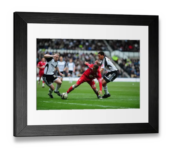 Framed Print : Derby County vs. Bristol City: The Rivalry Roars - A Football Battle (Season 08-09)
