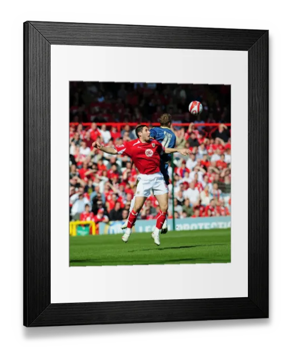 Framed Print : Bristol City First Team: Season 08-09: Bristol City V Cardiff City