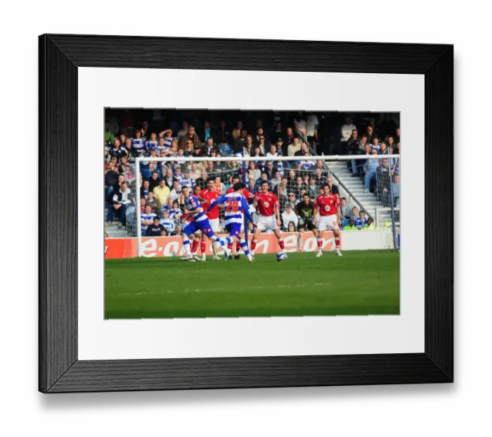 Framed Print : Bristol City vs. QPR: A Football Rivalry - The Battle on the Field (Season 08-09)