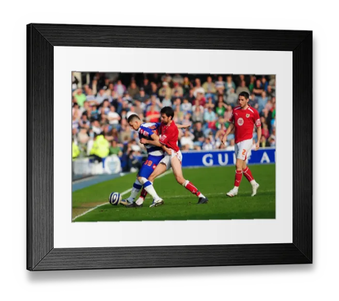 Framed Print : Bristol City vs. QPR: A Football Rivalry - The Battle on the Field (Season 08-09)