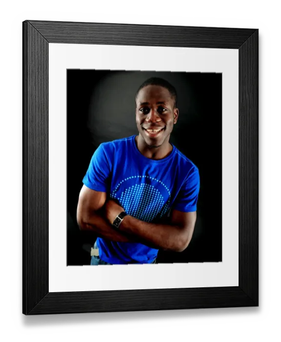 Framed Print : John Akinde: Portrait of Determination in Bristol City Football Club's 08-09 Season Framed Print : John Akinde: Portrait of Determination in Bristol City Football Club's 08-09 Season