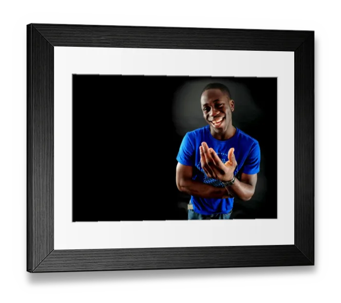 Framed Print : John Akinde: A Symbol of Determination in Bristol City Football Club's 08-09 Season