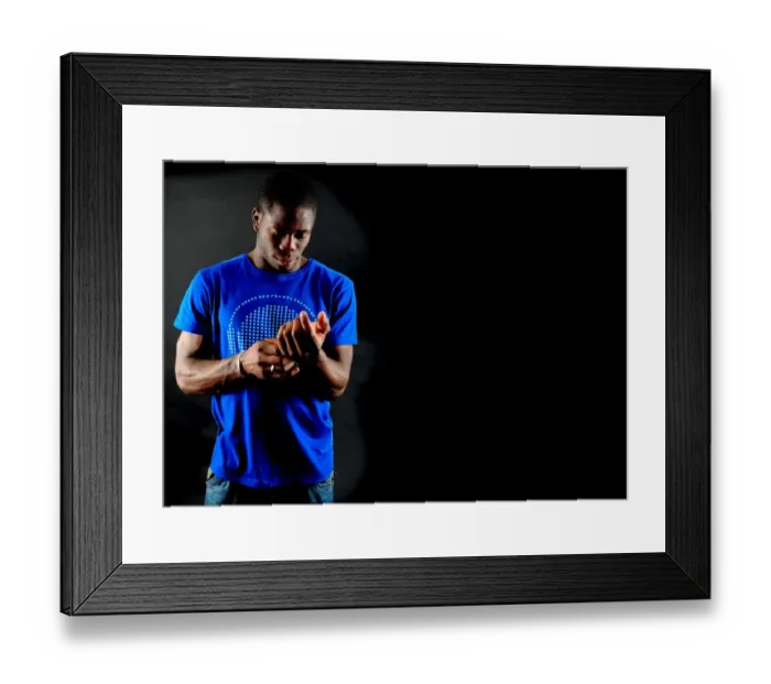 Framed Print : John Akinde: A Beacon of Determination in Bristol City Football Club's 08-09 Season Framed Print : John Akinde: A Beacon of Determination in Bristol City Football Club's 08-09 Season