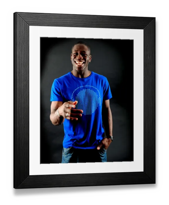 Framed Print : Bristol City Football Club: John Akinde Portrait, 2008-09 Season Framed Print : Bristol City Football Club: John Akinde Portrait, 2008-09 Season