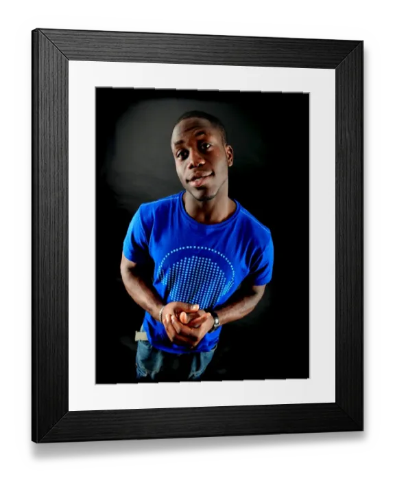 Framed Print : John Akinde: 08-09 Bristol City Football Club Portrait Framed Print : John Akinde: 08-09 Bristol City Football Club Portrait