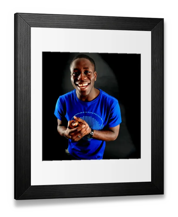 Framed Print : John Akinde: A Focus on the Past - 2008-09 Bristol City Football Club Portrait Framed Print : John Akinde: A Focus on the Past - 2008-09 Bristol City Football Club Portrait