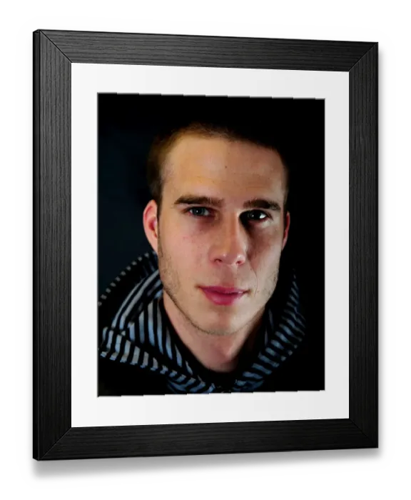 Framed Print : Powerful Portrait of Peter Styvar: A Memorable Moment from Bristol City FC's 08-09 Season