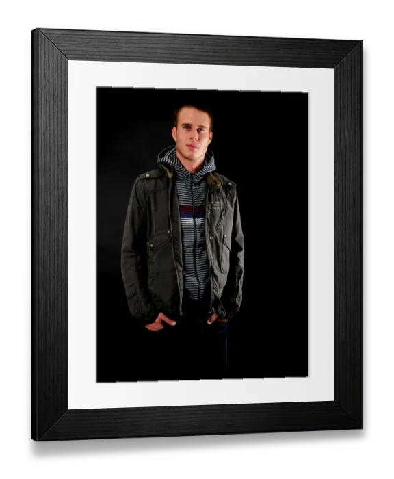 Framed Print : Powerful Portrait of Peter Styvar: A Standout Player from Bristol City FC's 08-09 Season