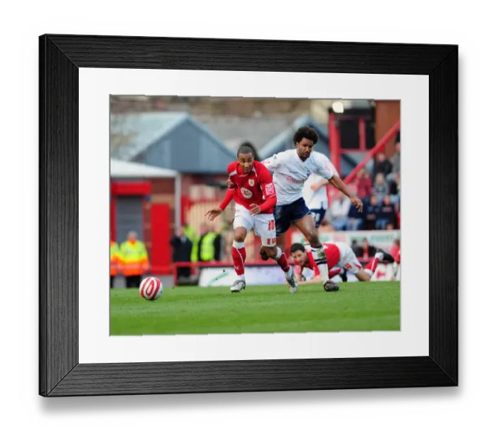 Framed Print : Bristol City vs Preston North End: A Thrilling Showdown of the 08-09 Season Framed Print : Bristol City vs Preston North End: A Thrilling Showdown of the 08-09 Season