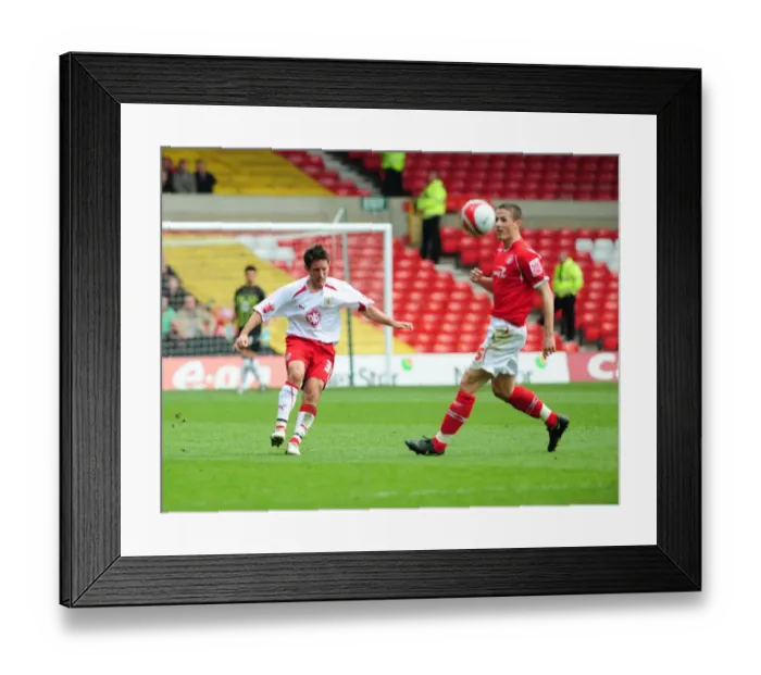 Framed Print : The Clash of Rivals: Nottingham Forest vs. Bristol City - Season 08-09 Football Match