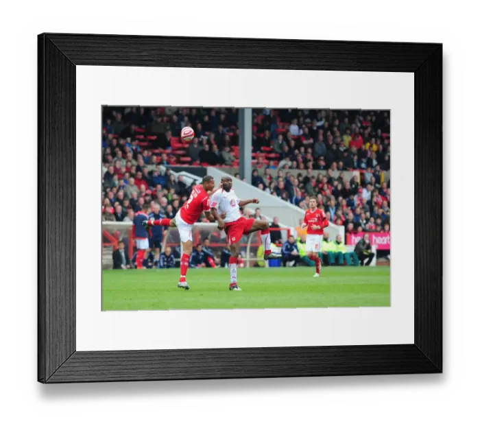 Framed Print : Dele Adebola flicks on Framed Print : Dele Adebola flicks on