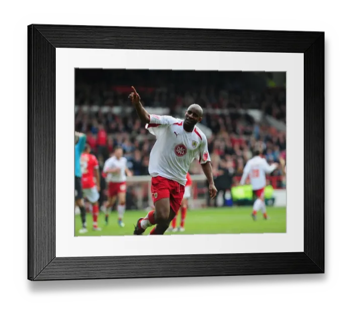 Framed Print : Dele Adebola's Epic Goal Celebration: Bristol City vs. Nottingham Forest Framed Print : Dele Adebola's Epic Goal Celebration: Bristol City vs. Nottingham Forest