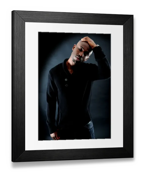 Framed Print : Izzy Iriekpen: A Portrait of Determination (Bristol City FC, 08-09)