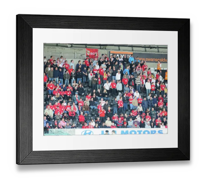 Framed Print : Swansea vs. Bristol City: A Football Rivalry - Season 08-09 Framed Print : Swansea vs. Bristol City: A Football Rivalry - Season 08-09
