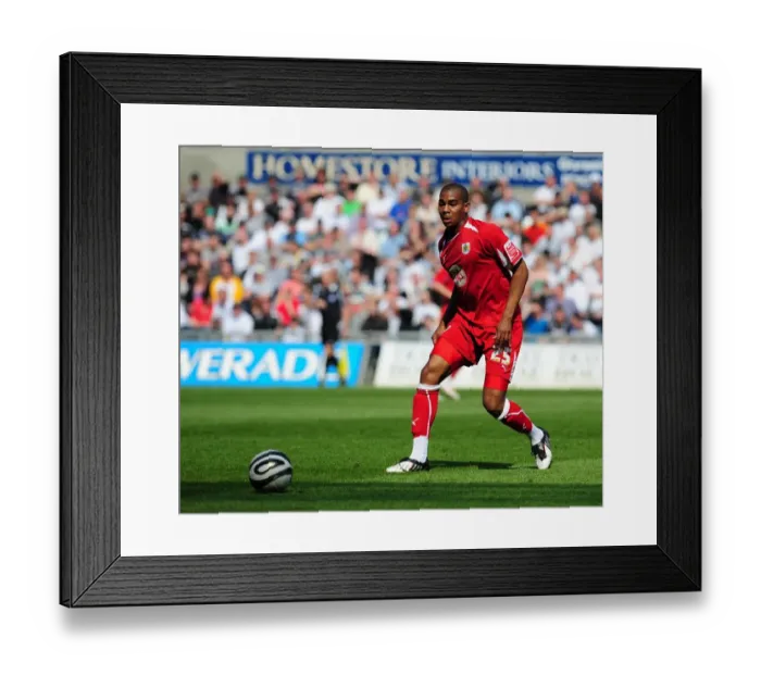 Framed Print : The Swans vs. Robins Rivalry: A Season 08-09 Clash - Swansea City vs. Bristol City