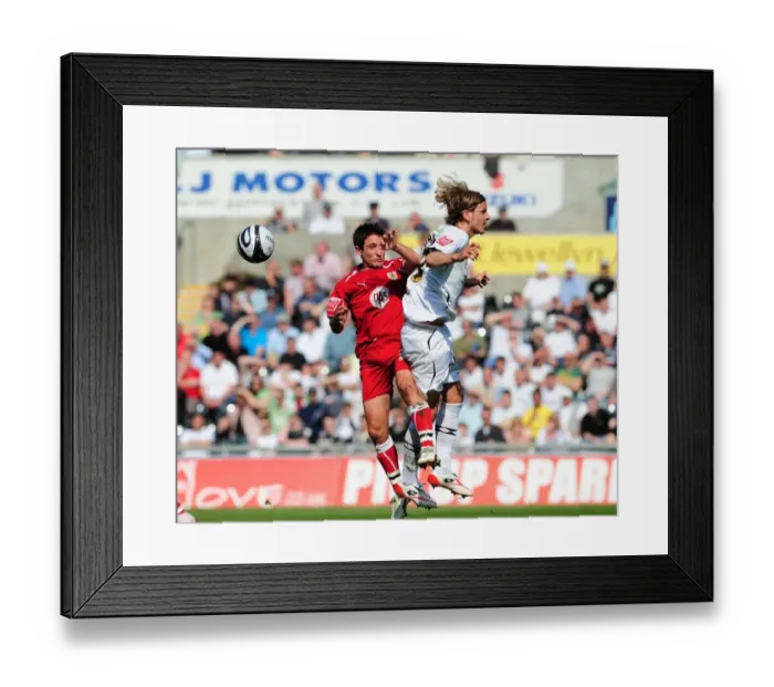 Framed Print : A Football Rivalry: Swansea vs. Bristol City - Season 08-09: The Battle on the Field Framed Print : A Football Rivalry: Swansea vs. Bristol City - Season 08-09: The Battle on the Field