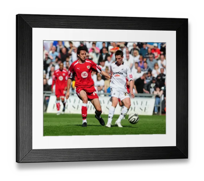 Framed Print : The Swans and Robins Clash: A Football Rivalry - Swansea vs. Bristol City, Season 08-09 Framed Print : The Swans and Robins Clash: A Football Rivalry - Swansea vs. Bristol City, Season 08-09