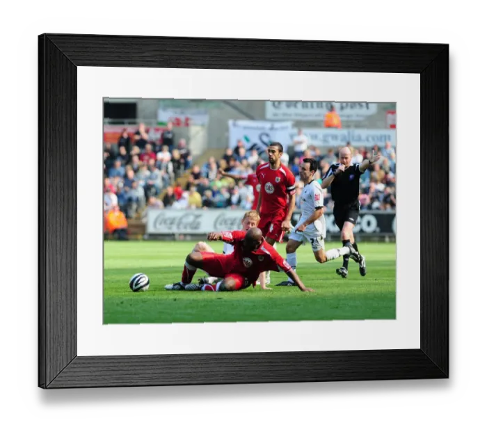 Framed Print : A Football Rivalry: Bristol City vs. Swansea - Season 08-09