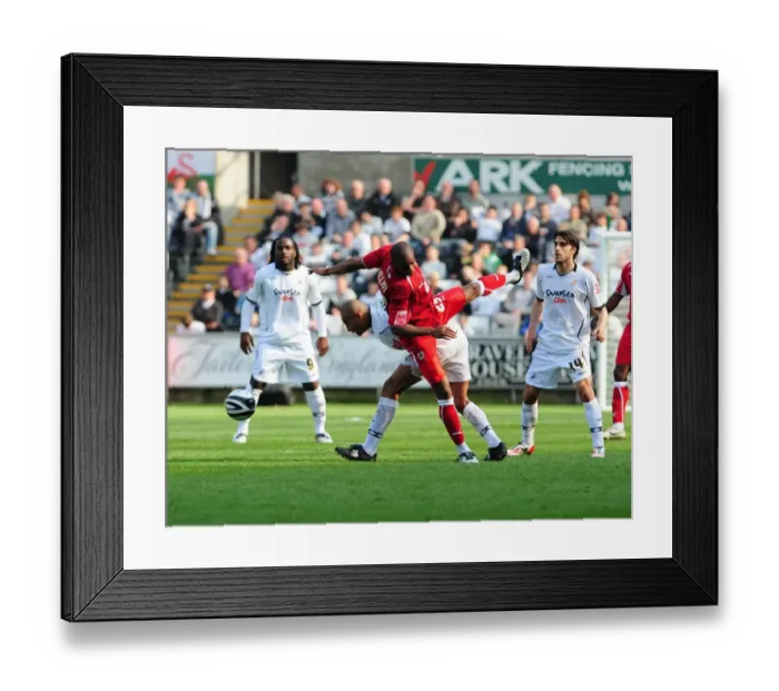 Framed Print : Bristol City First Team: Season 08-09: Swansea V Bristol City
