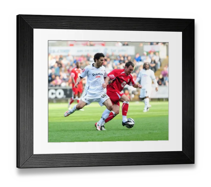 Framed Print : Swansea vs. Bristol City: The Clash of the Swans and Robins - Season 08-09 Football Rivalry Framed Print : Swansea vs. Bristol City: The Clash of the Swans and Robins - Season 08-09 Football Rivalry