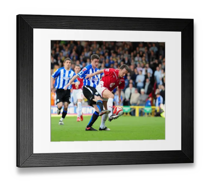 Framed Print : Bristol City vs Sheffield Wednesday: A Football Rivalry from the 08-09 Season