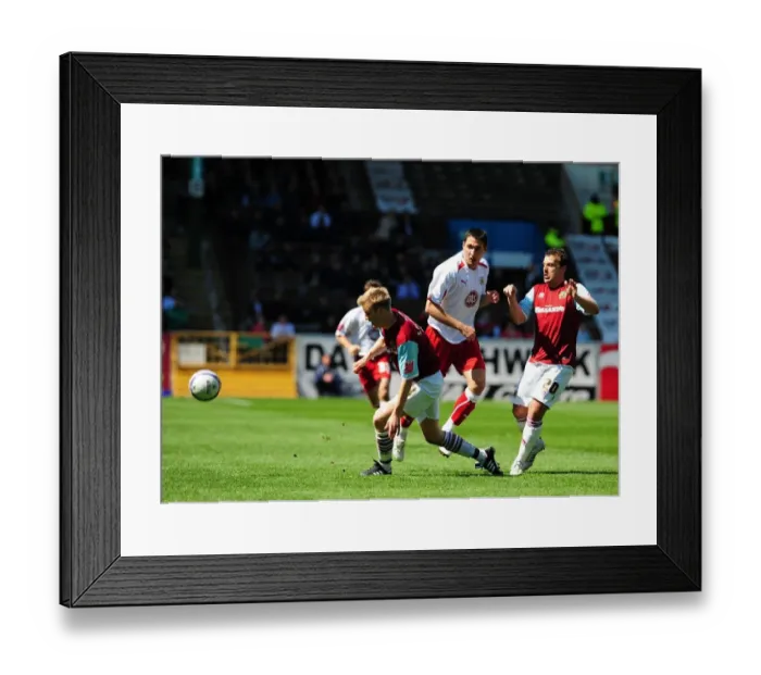 Framed Print : Bradley Orr passes past Christian Kalvenes Framed Print : Bradley Orr passes past Christian Kalvenes